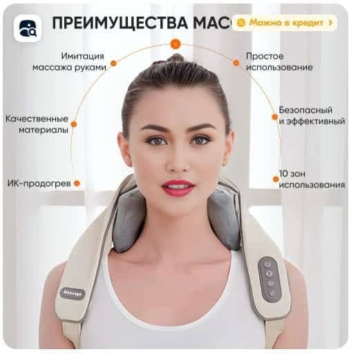 Массажер для шеи, плеч, спины и тела 2buy